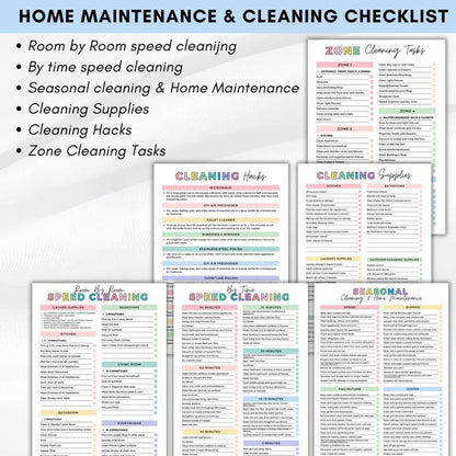 🔥LAST DAY 50% OFF📚ADHD cleaning planner bundle