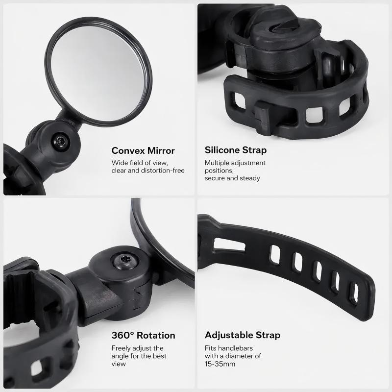 Bicycle Handlebar Convex Rearview Mirror