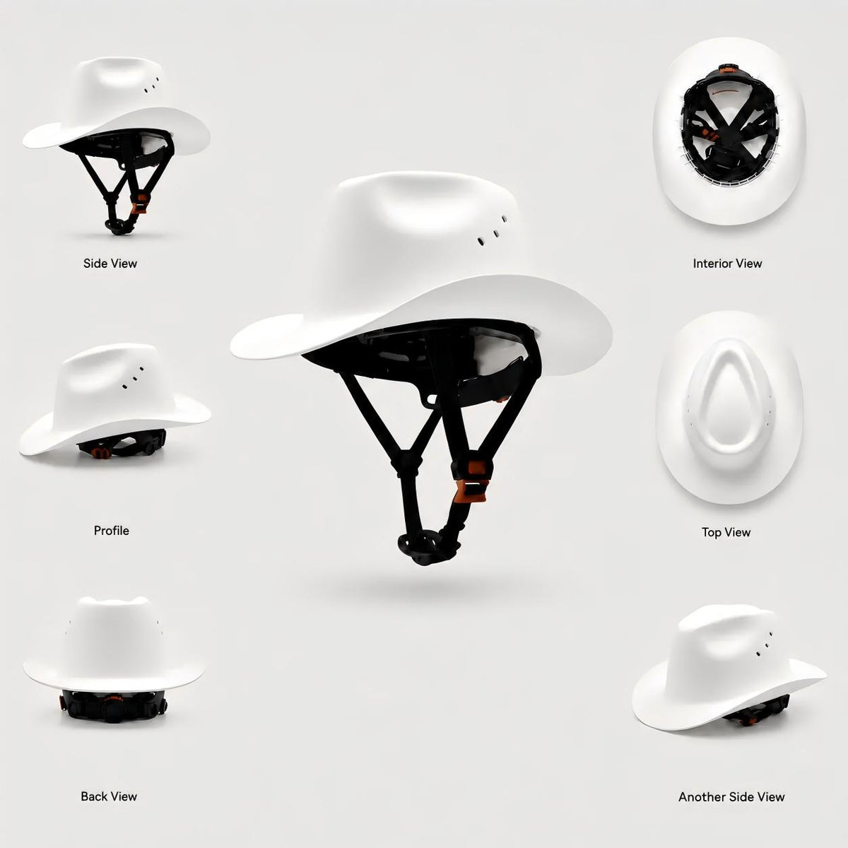 Cowboy Hard Hat for Men Western Style Work Helmet