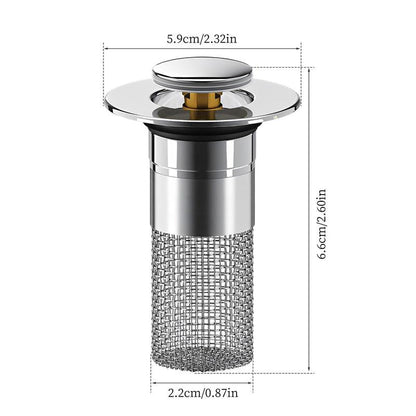 ✨🔥Universal Pop-up Sink Drain Filter