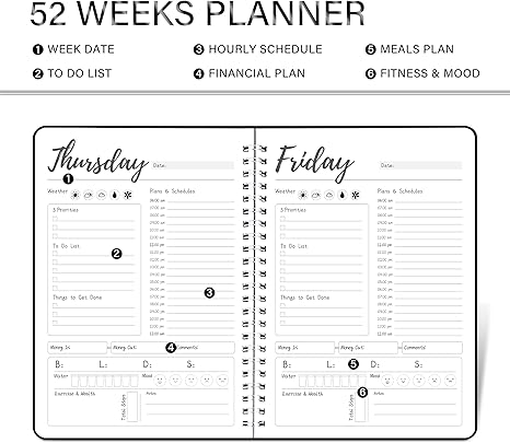 📚ADHD Planner Time Blocking❤️