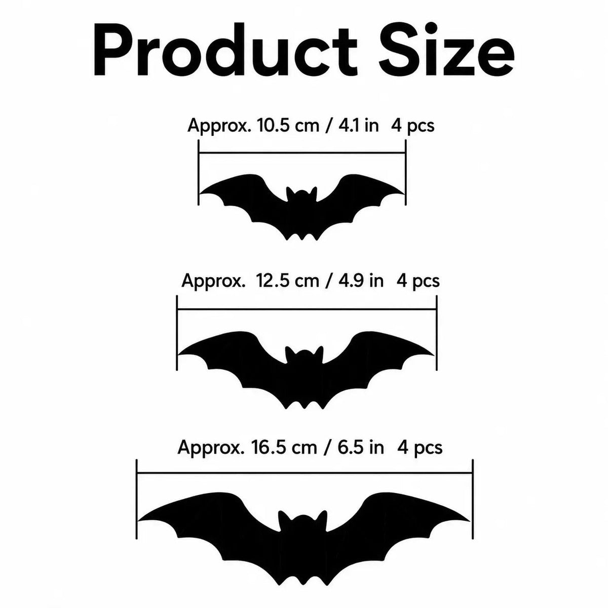 🎃Halloween Pre-sale🎃3D Bat Light Design LED Decorations 12pcs/24pcs Set