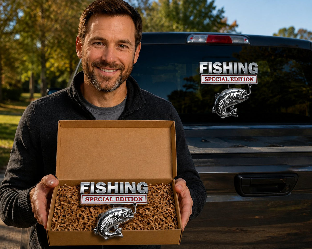 🔥Hot Sale 49% OFF- 🎣 Fishing Special Edition Premium 3D Metal Vehicle Emblem Badge