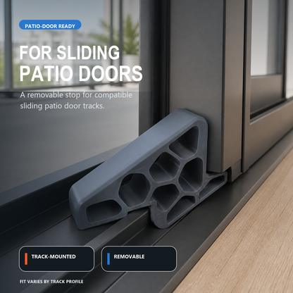 🚪✨ Less Slamming--Secure Track Door Stop