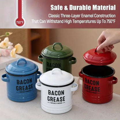 🔥LAST DAY 50% OFF - Grease container with filter and scraper🎁
