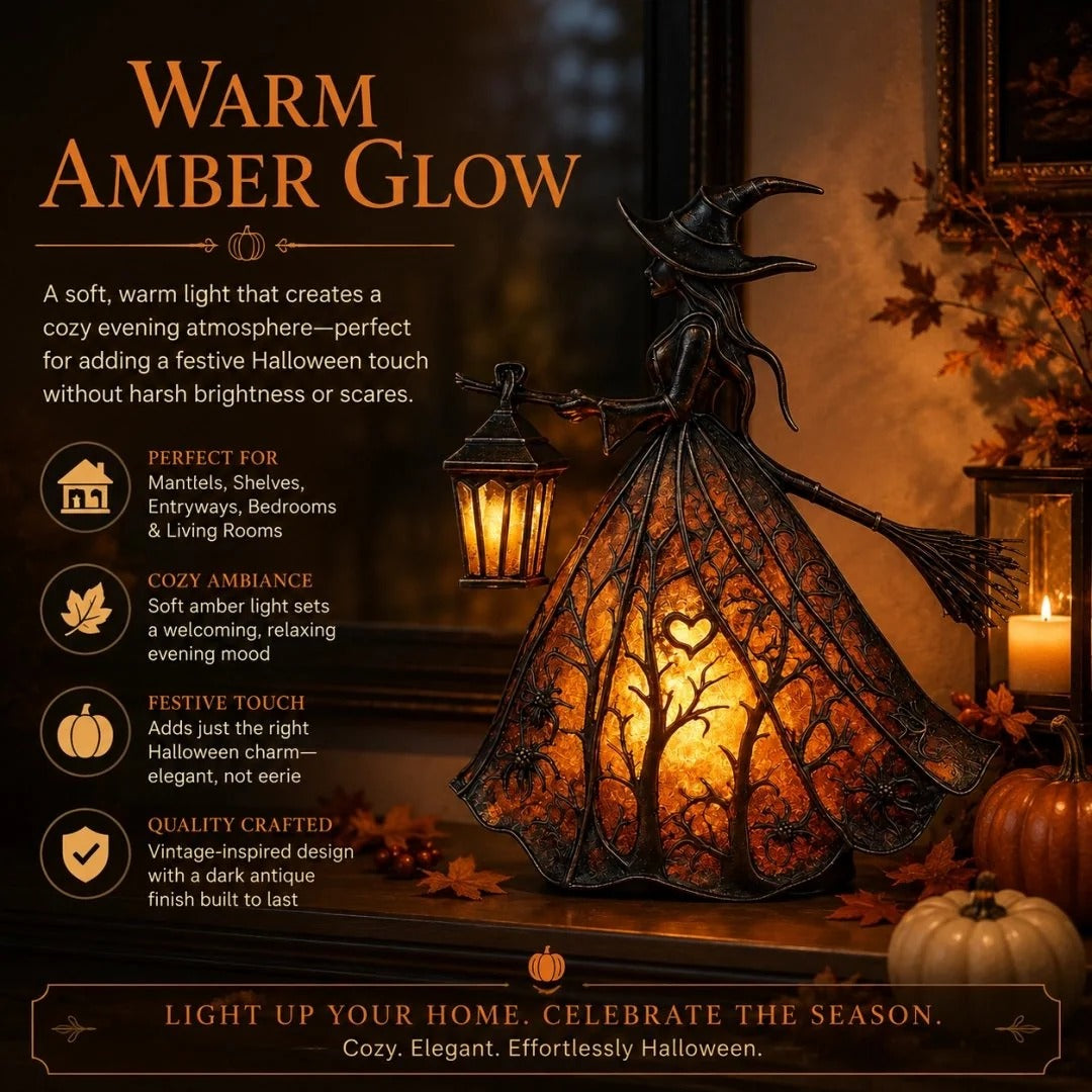 🧙‍♀️✨Halloween Witch Lamp Tabletop Decoration