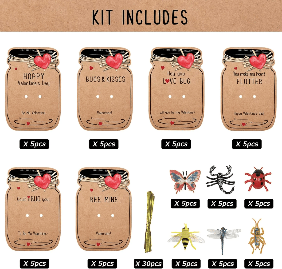 🔥LAST DAY SALE 50% OFF❤️30 Pcs Love Bug Card