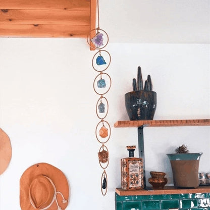 🔥LAST DAY SALE 49% OFF - Raw Crystal 7 Chakra Gemstone Wall Decor