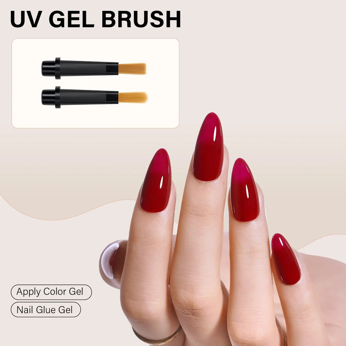 🎨 Aillsa Nail Art Brush Set ✨｜DIY Manicure Fun with 12 Replaceable Tips