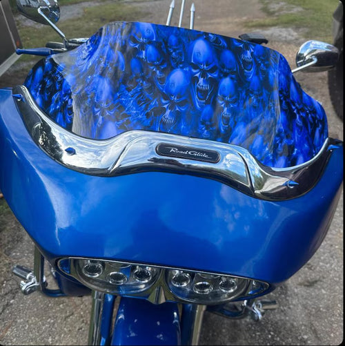 🔥Limited Edition - 2026 Windshield Scrollwork Skull