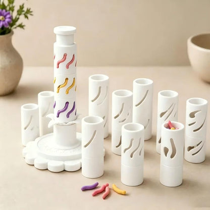 Modular Clay Bloom Maker DIY Polymer Clay Flower Shaping Tool Set for Handmade Floral Crafts