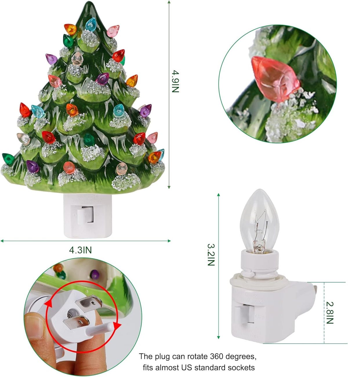 🔥LAST DAY SALE 49% OFF🎄2024 Christmas Tree Night Light