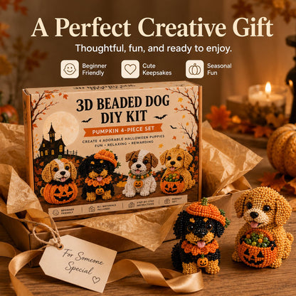 🔥Last Day 49% OFF - 🎁🐶🎃🐶3D Halloween Dog DIY Art Set