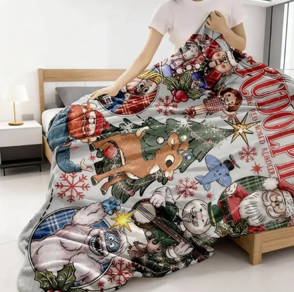 2026 Hot Sale🎄 Rudolph the Red-Nosed Reindeer Christmas Blanket
