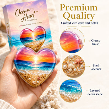 🌊 Ocean Heart Blind Box Set – 24 Surprise Collectible Heart Keepsakes