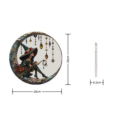 🧙‍♀️Beautiful Witch - Personalized Witch Window Hanging Suncatcher Ornament