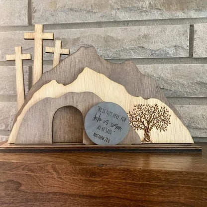 🔥Last 4 hours Sale: Save 50% -✝Empty tomb Easter decor