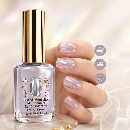 📢📢50% OFF !! ⏰Lilac Glossy Mirror Nail Strengthener✨