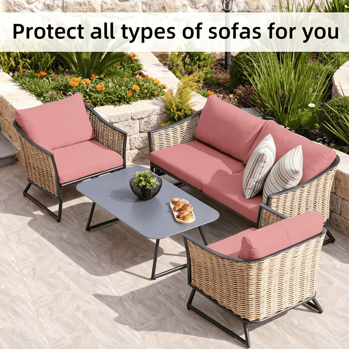🪑 Stretch Sofa Cushion Covers Set (4 / 8 / 12 PCS) 🔥