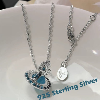 🔥Last 4 hours Sale: Save 50% -Saturn 3D Crystal Necklace