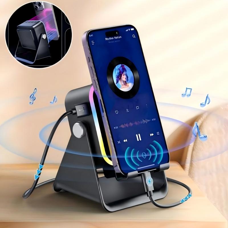 Wireless Induction Speaker Stand for Audio Devices