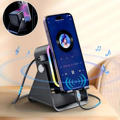 Wireless Induction Speaker Stand for Audio Devices