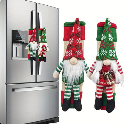 🎅Early Christmas 50%OFF🎅2 set Christmas Gnome Design Fridge Door Handle Cover