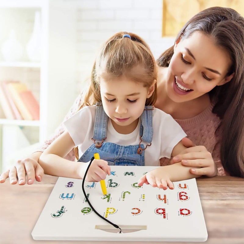 🔥LAST DAY 49% OFF - 2-in-1 Double Sided Magnetic Alphabet Edition