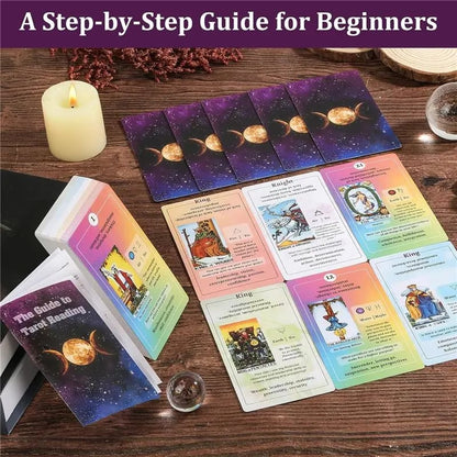 💖Last Day Sale 49% OFF-Purple Moon Tarot Kit 🔮