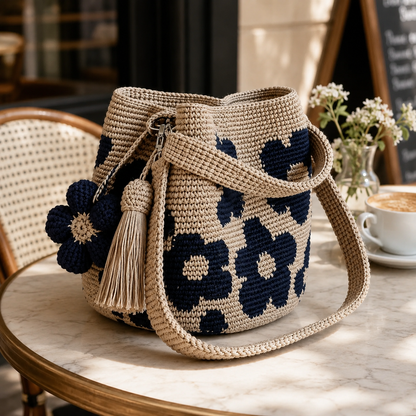 Handwoven Flower Bucket Bag🔥