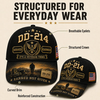 🔥Hot Sale 50% OFF - 🎖️DD-214 Served Earned Commemorative Cap(Breathable & Lightweight Comfort & Unisex Fit)