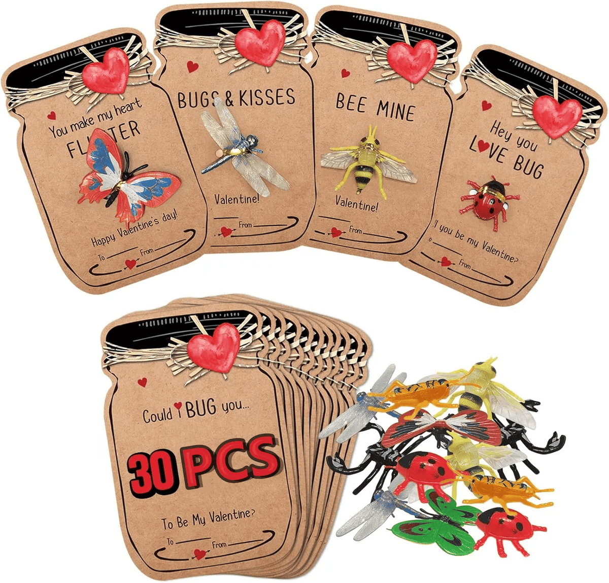 🔥LAST DAY SALE 50% OFF❤️30 Pcs Love Bug Card