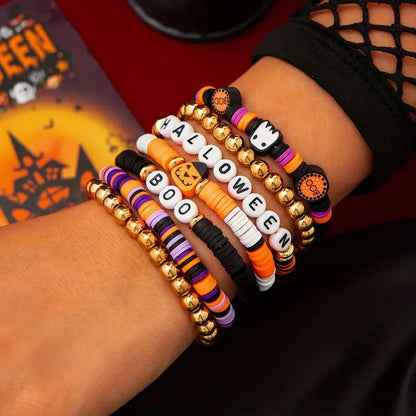 🎃👻7-Piece New Ambiance Halloween Bracelet Set💖