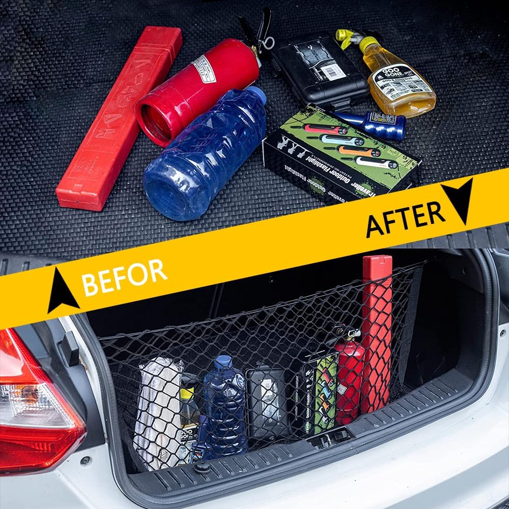 🔥Last 4 hours Sale: Save 49%-🚗Car Rear Cargo Pocket Mesh Net