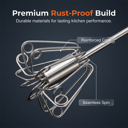 🥚! 🔥 Stainless Steel Semi-Automatic Hand Egg Beater – Fast & durable – Perfect for eggs, batter or cream – smooth whisking without effort 🍳