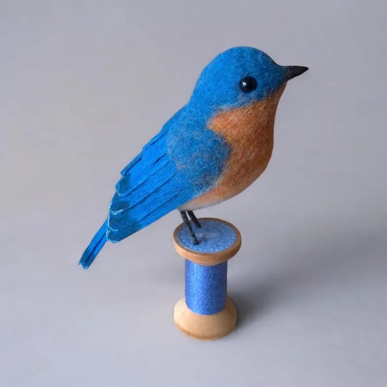 🎈Handmade Wool Songbirds – Eco-Friendly Needle Felted Birds🐦✨