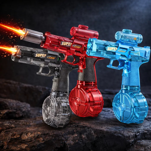 💦 Electric Water Gun | Non-Stop Automatic Spray & Tactical Sight (No Pumping Needed!)