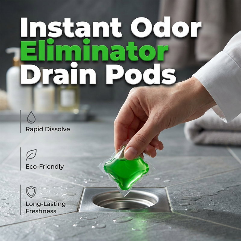 💧Drain Deodorizer Pods – Bio‑enzyme formula neutralizes smells at the source