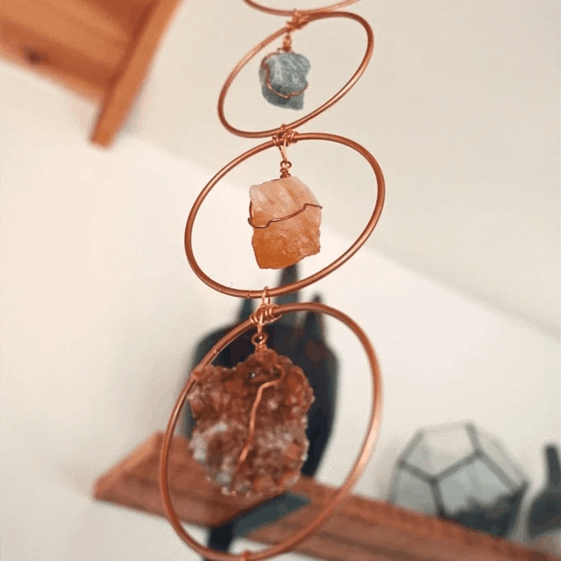 🔥LAST DAY SALE 49% OFF - Raw Crystal 7 Chakra Gemstone Wall Decor