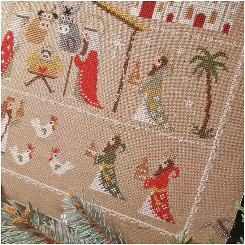 🔥LAST DAY Sale 49% OFF🎄 "Christmas Nativity" Counted Cross Stitch DIY Embroidery Kit