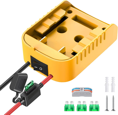 Power Wheels Adapter for Dewalt 20V Battery Adapter Power Wheels Battery Conversion Kit with Switch