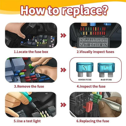 🔥Last 4 hours Sale: Save 49%- ⚡Car Blade Fuse Assortment Kit