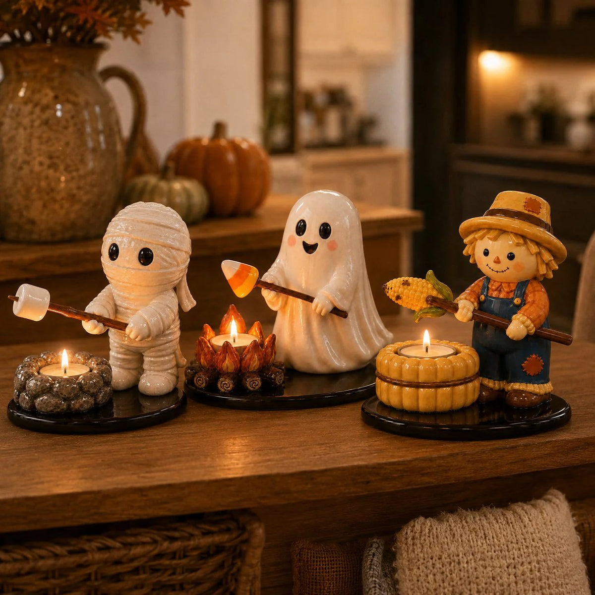 🔥LAST DAY 49% OFF💥Halloween Campfire Tealight Holder