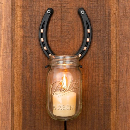 🔥Last Day 49% OFF - 🐴Handmade Horseshoe Mason Jar Holder Collection