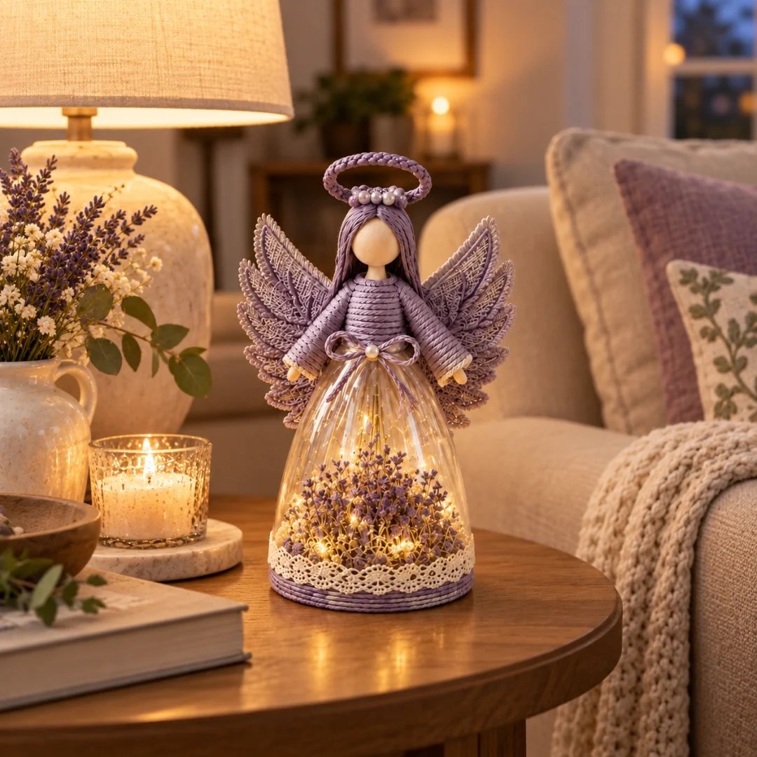 🎁Lighted Floral Angel Figurine