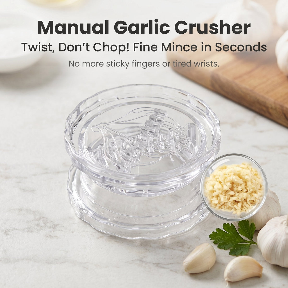 🎁Hot Sale 49% OFF🔥2-Pack Manual Garlic Twister & Masher