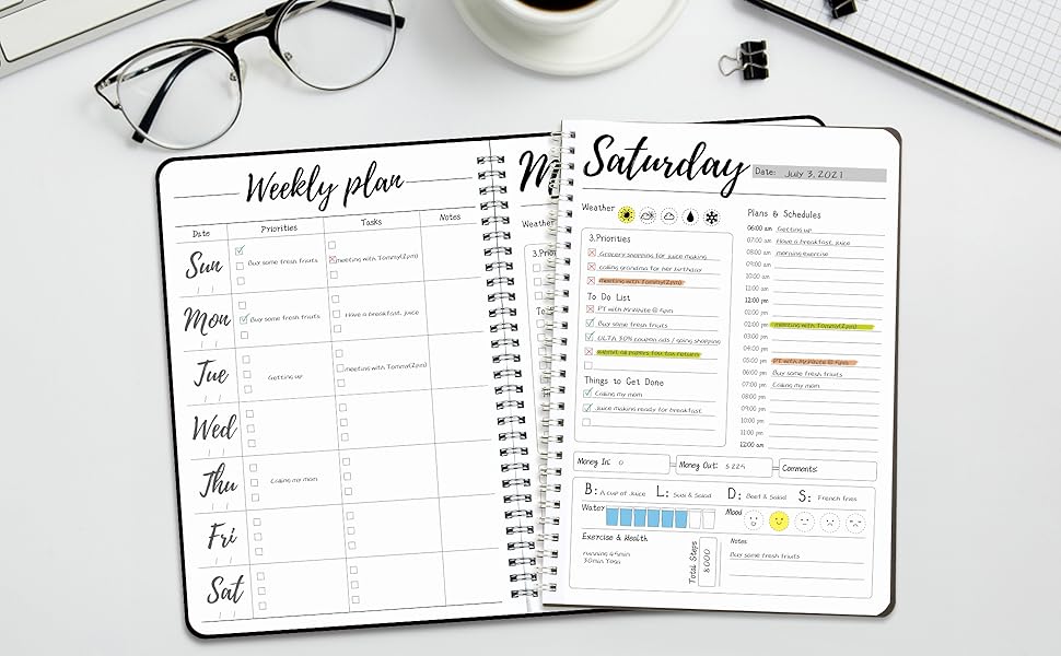 📚ADHD Planner Time Blocking❤️