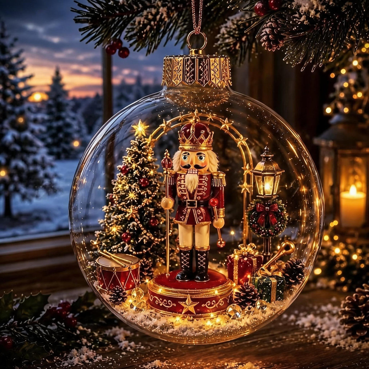 🎅Christmas Early Bird Sale🔥LAST DAY 50% OFF - 🎄Glowing Christmas Diorama Ornament – A Tiny Winter World in Your Hands
