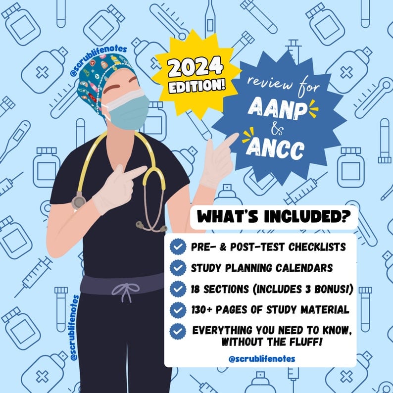 🔥LAST DAY SALE 49% OFF🎁2024 FNP Comprehensive Board Prep Study Guide-ANCC & AANP Visual Bundle