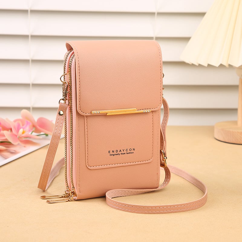 🔥LAST DAY 50% OFF - 👛📱 Dopamine Color Touchscreen Crossbody Phone Wallet